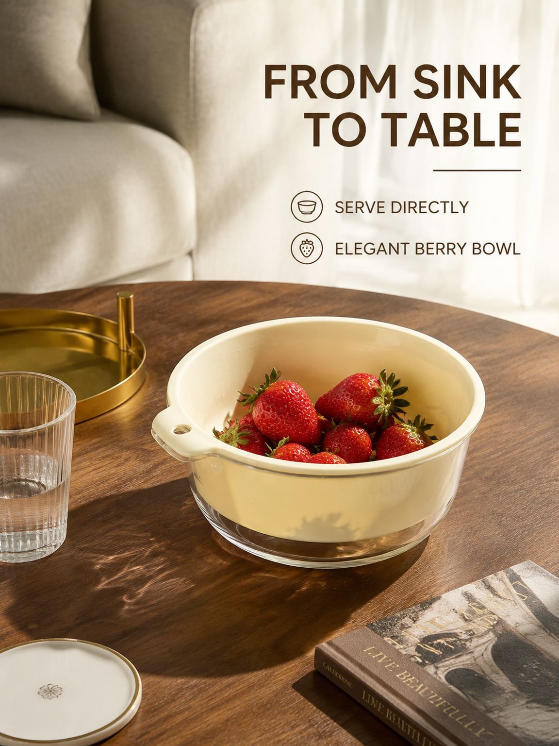 Kitchen Double-Layer Veggie Washing & Fruit Drain Basket