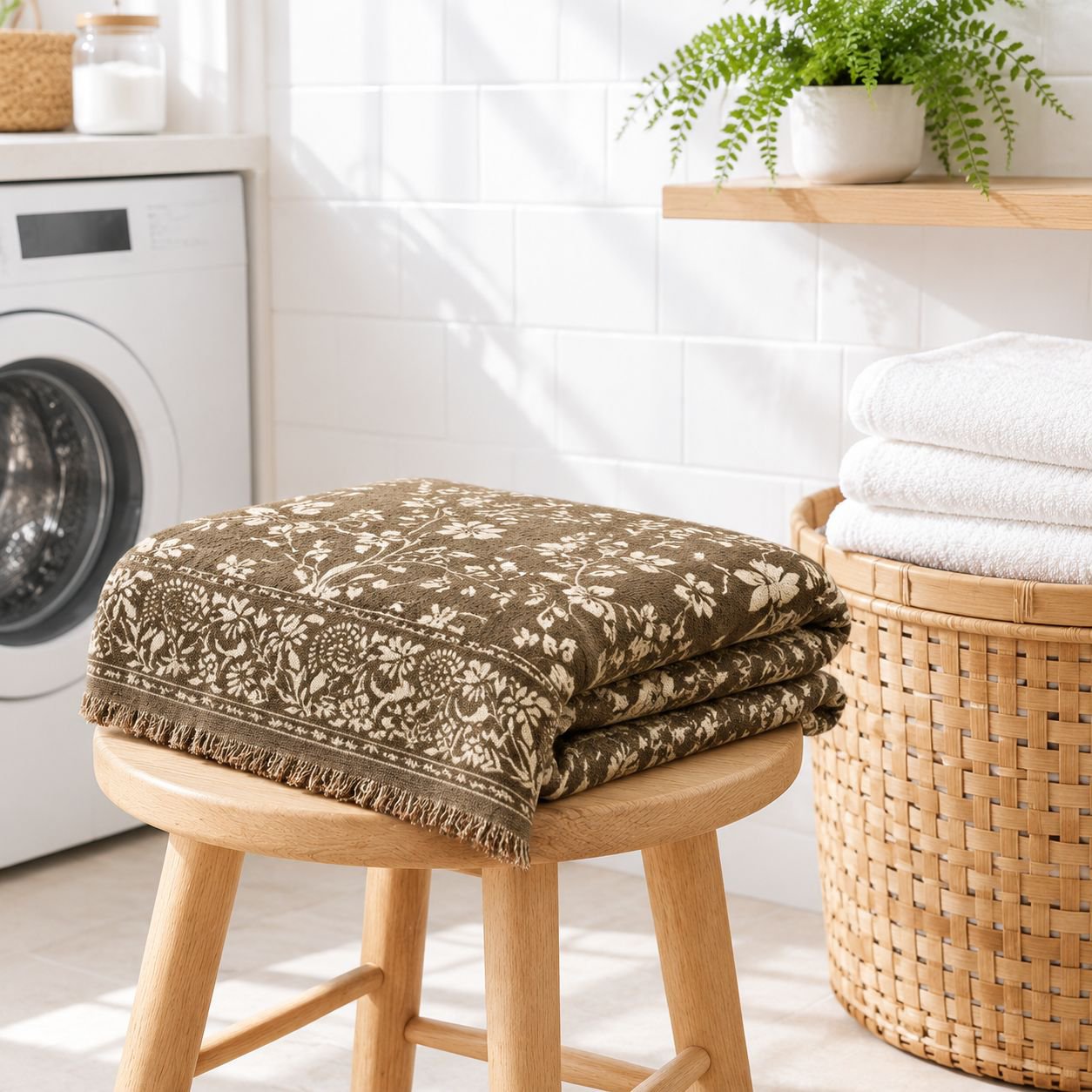 Moderne Sofadecke mit Vintage-Flair