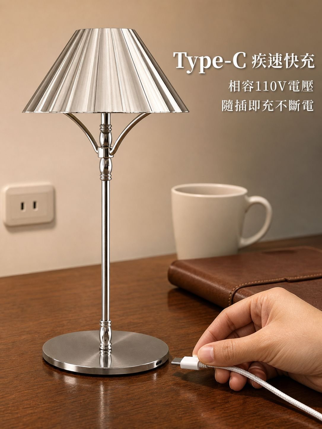 發光二極體充電檯燈