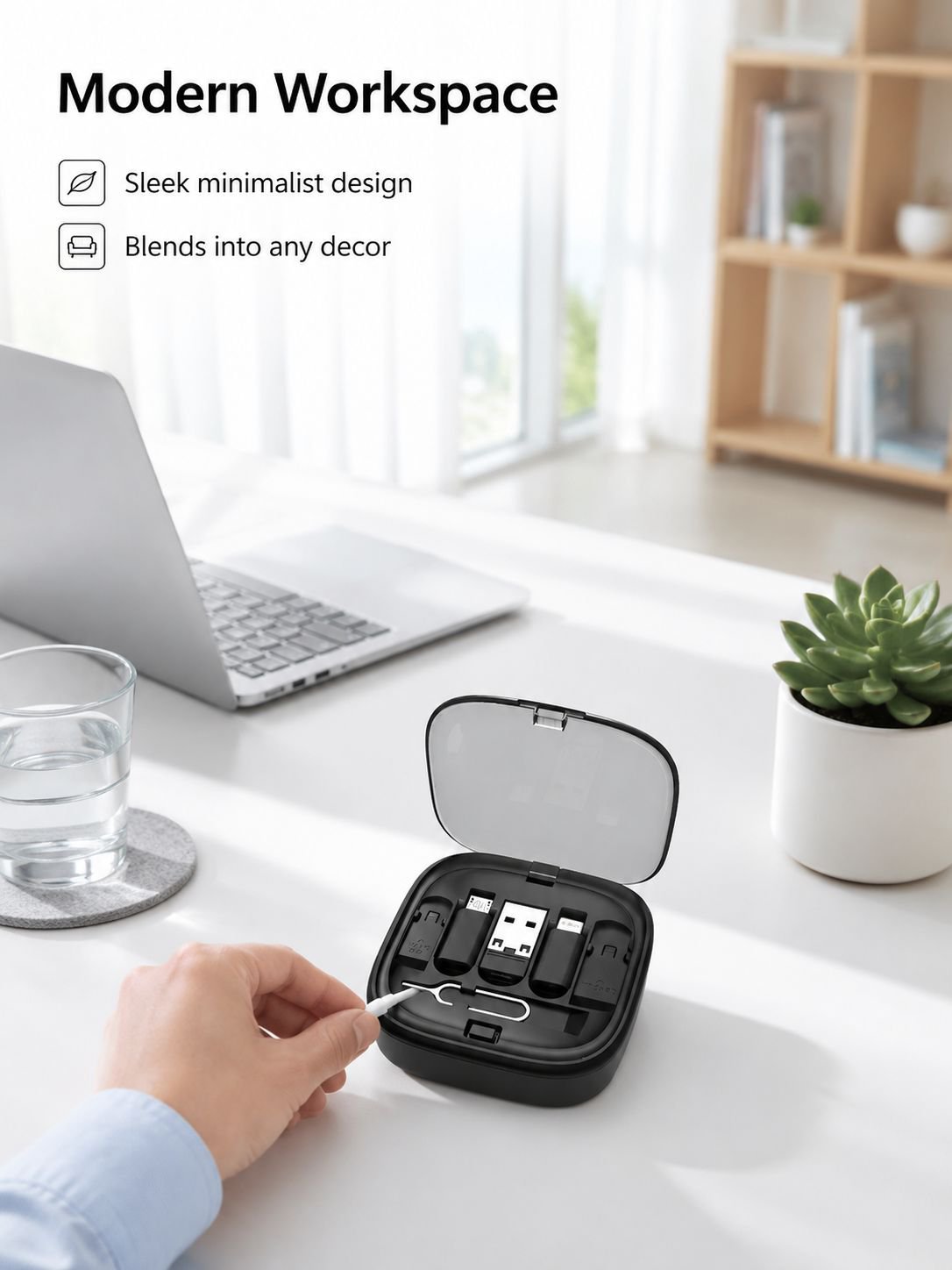 Multi-functional Phone Charging Cable Organizer Box
