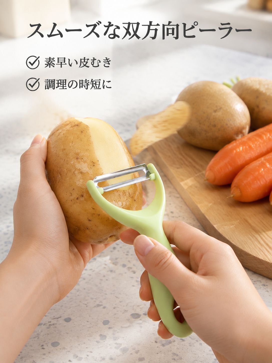果物と野菜の皮むき器