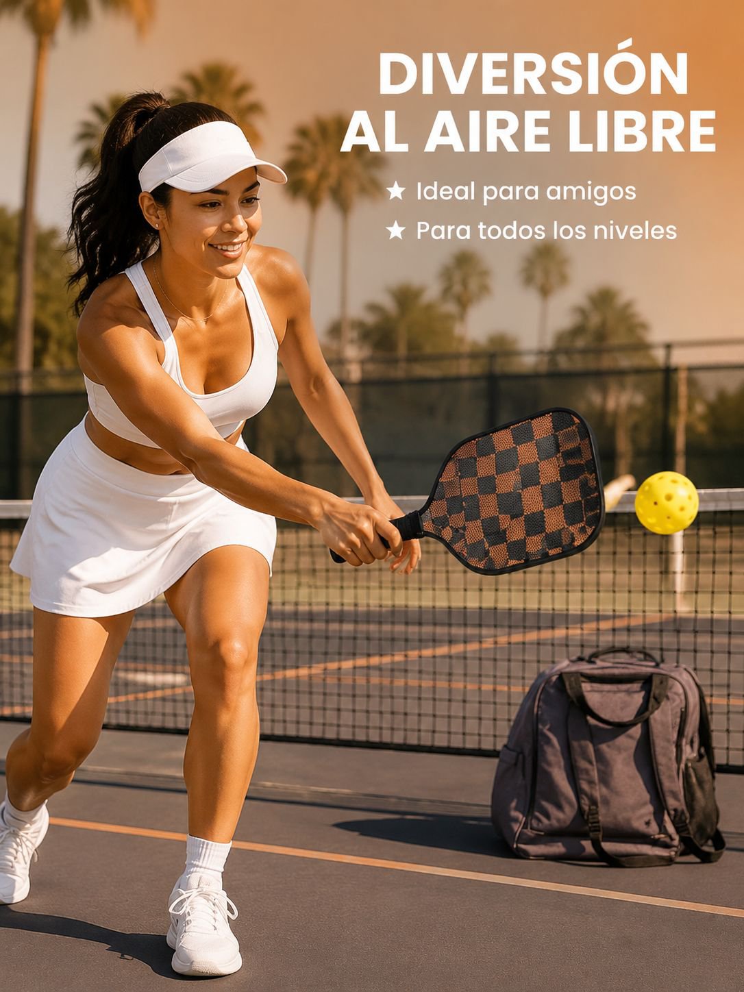 Juego de palas de pickleball de madera de álamo de alta calidad