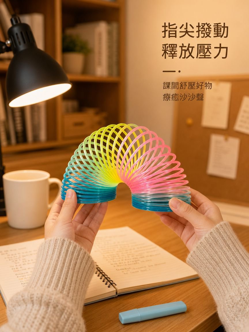 彩虹彈簧圈玩具