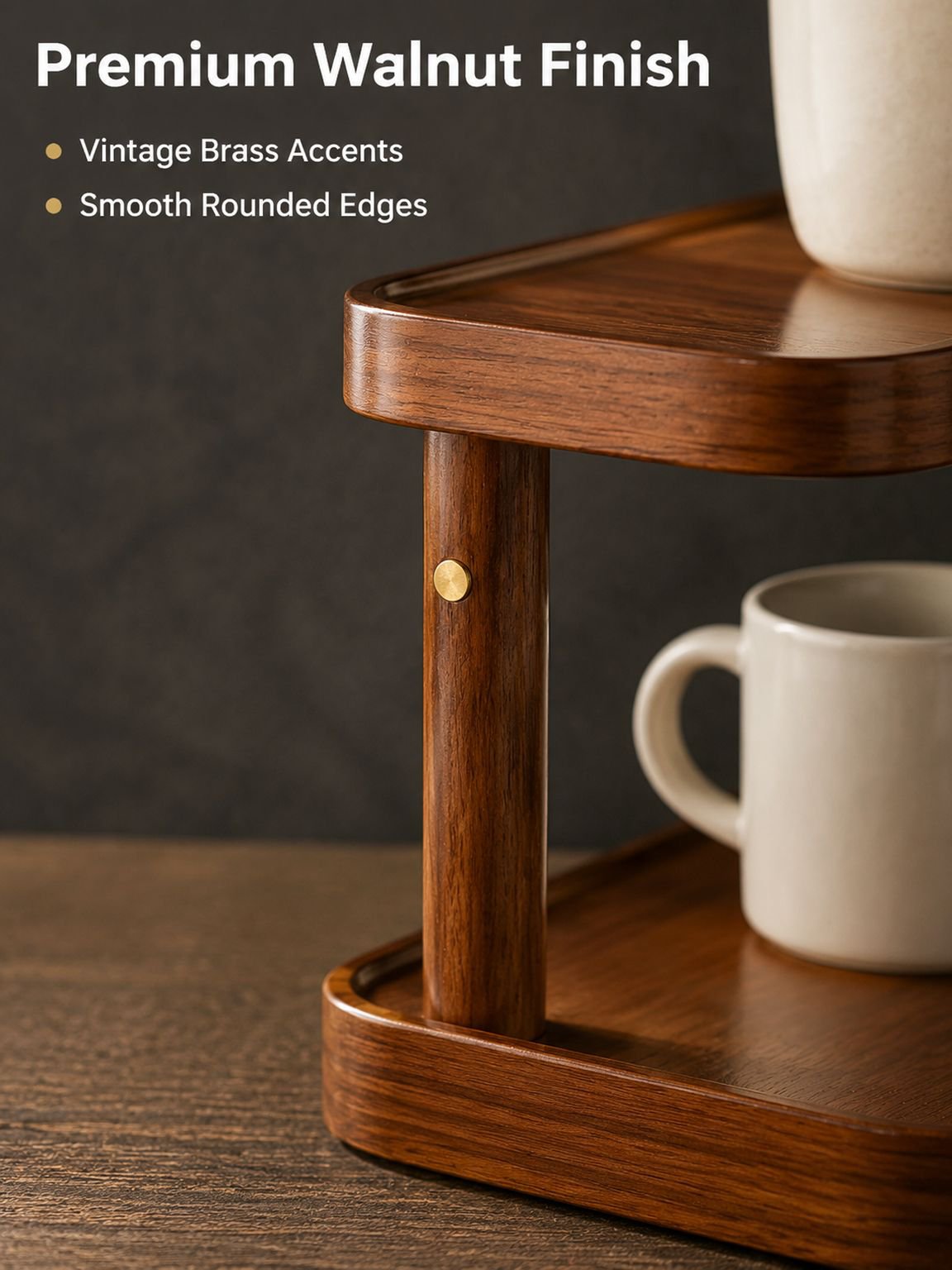 Desktop Teacup and Water Cup Organizer, Coffee Cup Display Rack