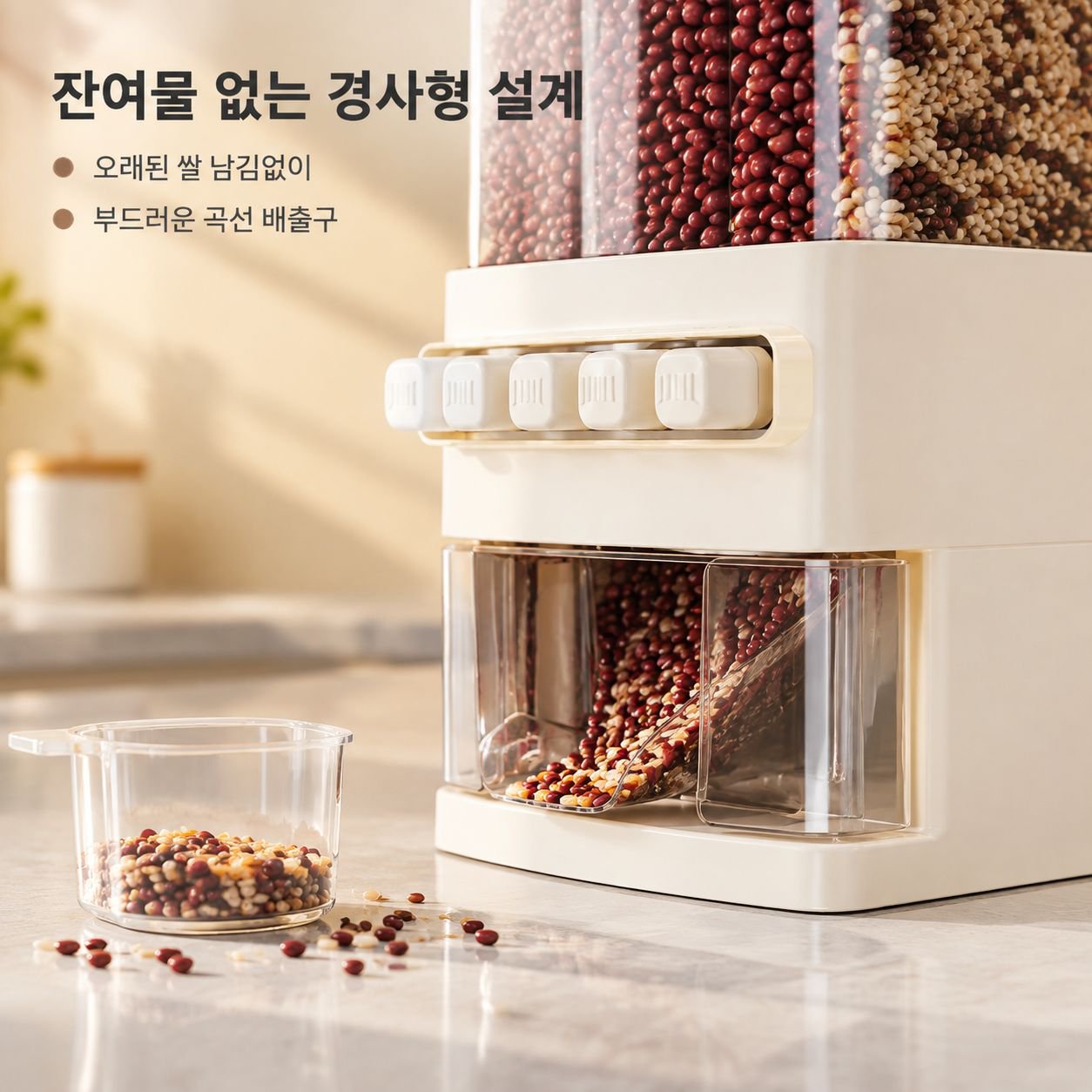 사각 칸막이형 곡물 보관함