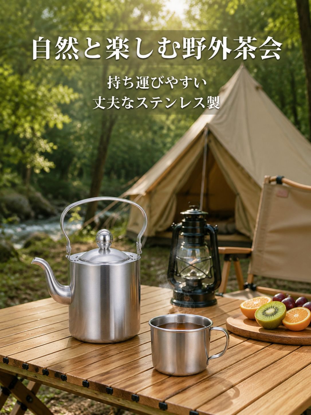 多機能ステンレス製ティーセット