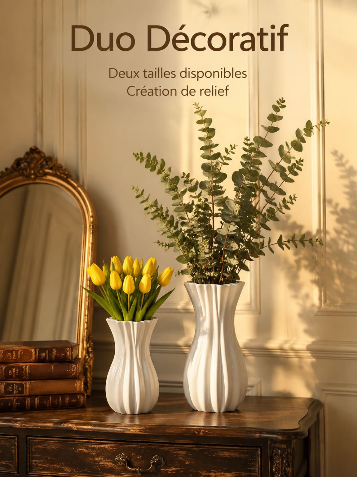 Fleurs artificielles décoratives rétro pour la maison