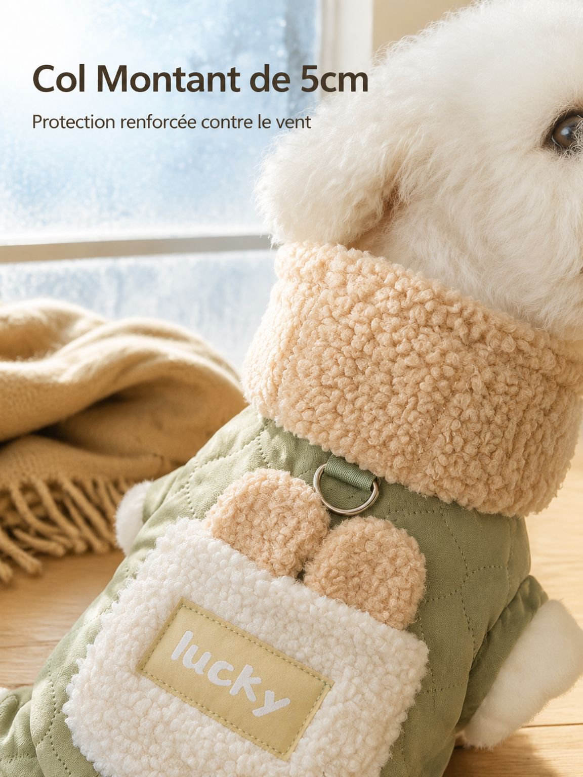 giipet - Manteau en coton épais pour animaux de compagnie, idéal pour l'automne et l'hiver