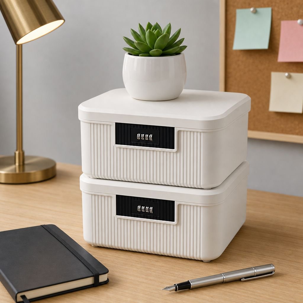 Automotive storage box with high security