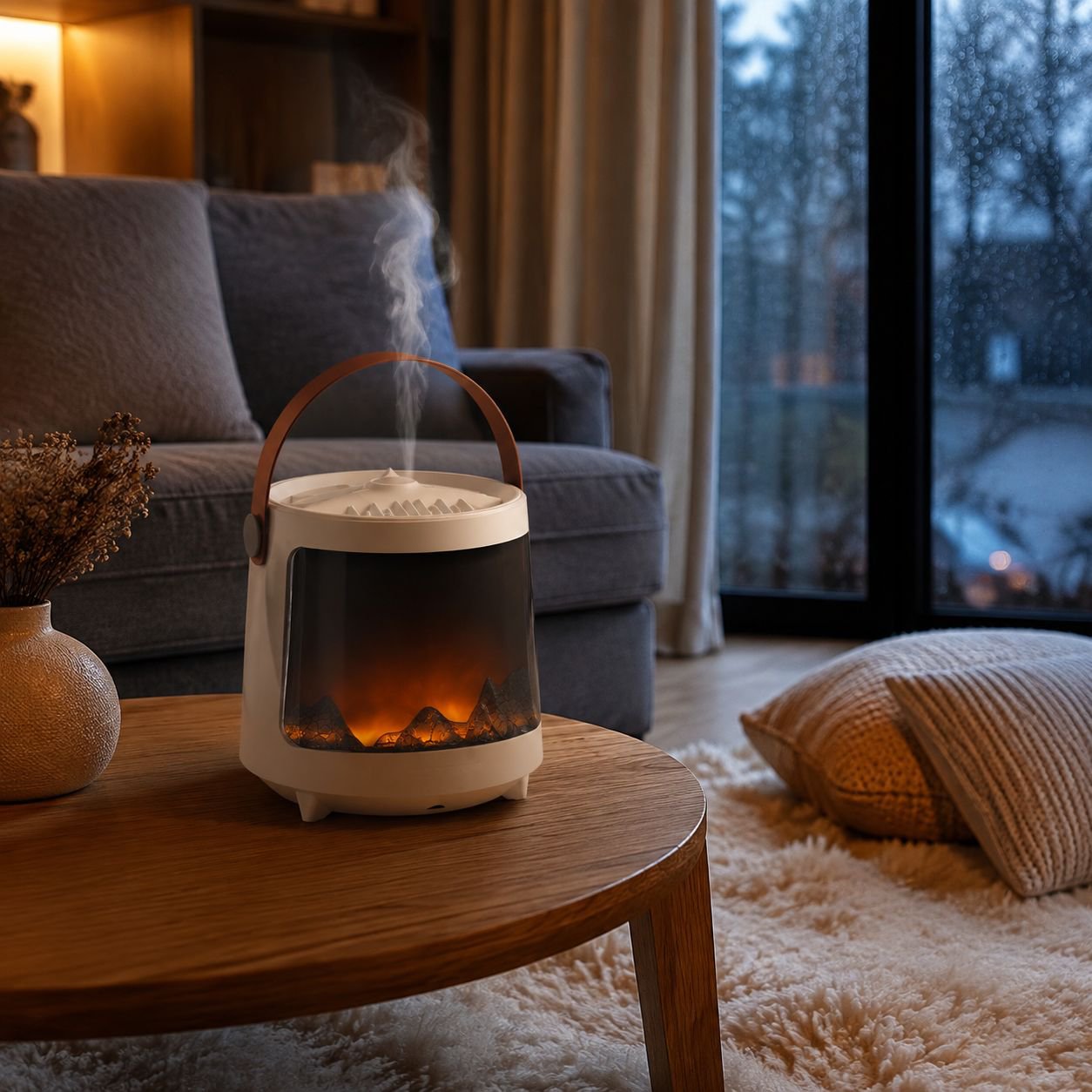 Stylish Aurora Flame Aroma Diffuser