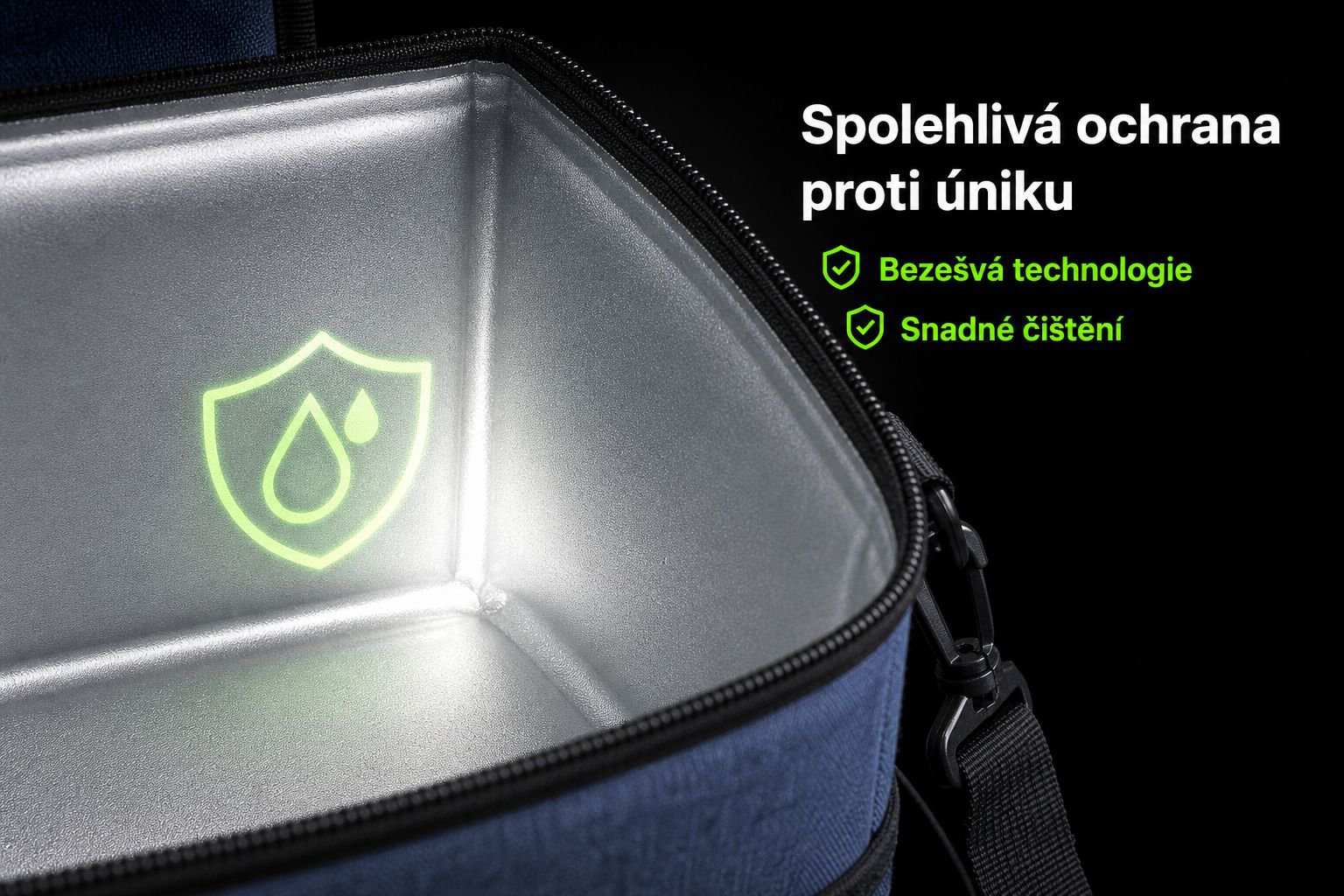 Termo taška na oběd s praktickým úchytem