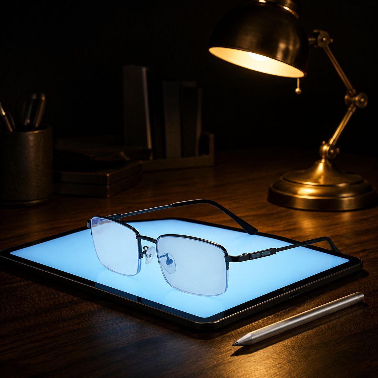 Anti-fatigue glasses for computer and mobile use