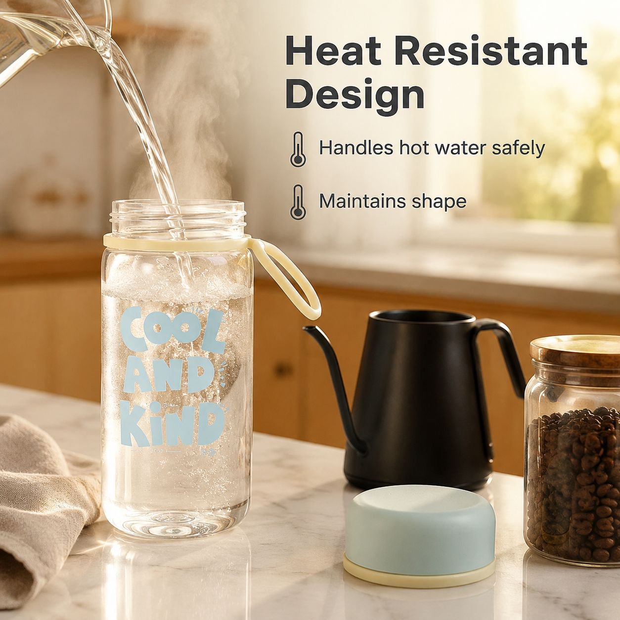 Portable Heat-Resistant Water Cup