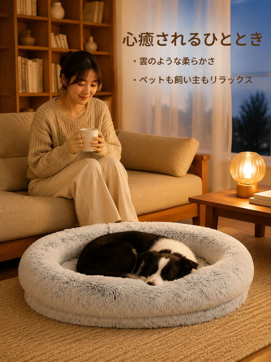 ペットとの触れ合いは、心を癒し、安らぎを与えてくれる。