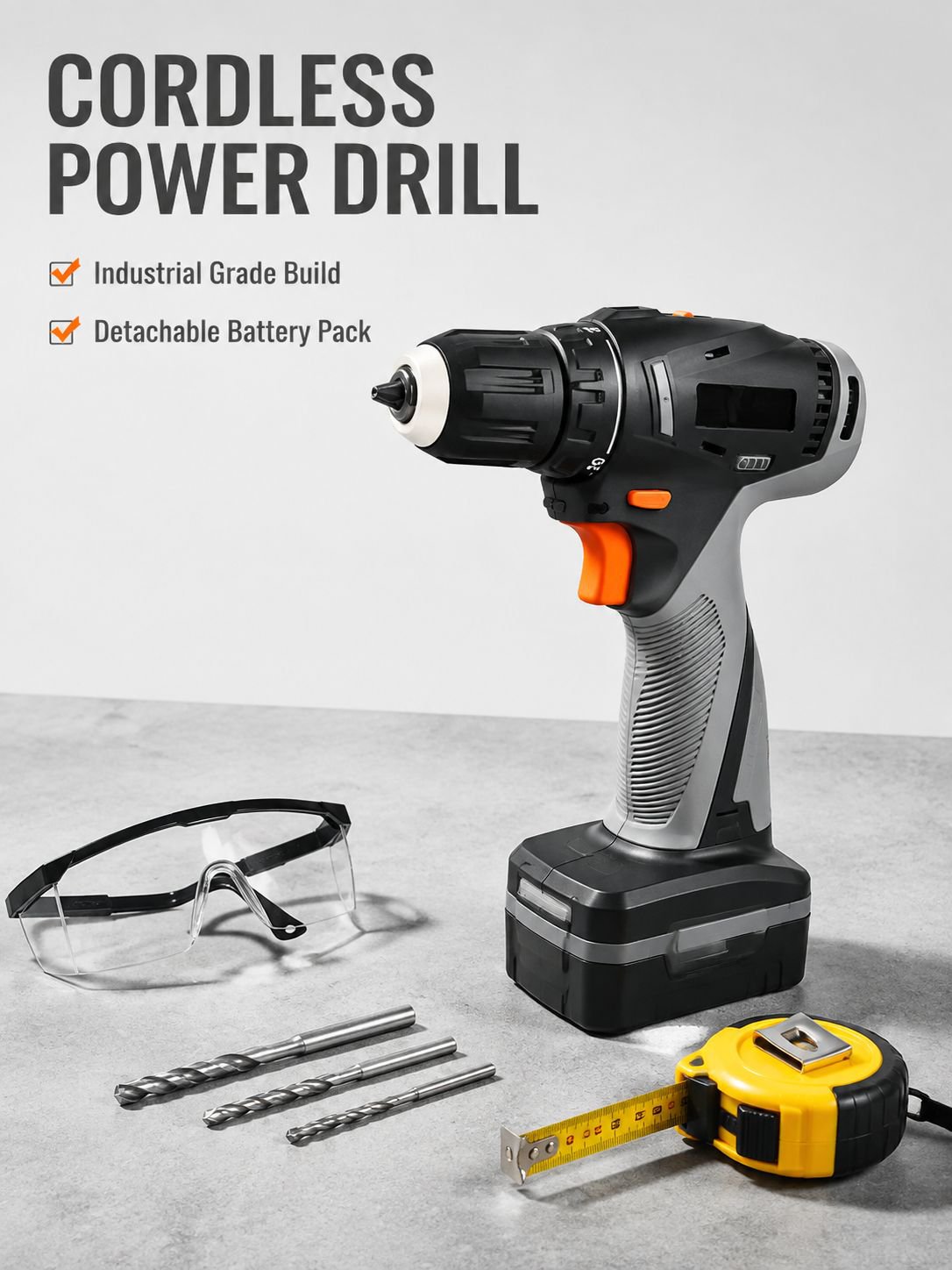 Home Cordless Drill Lithium Ion Electric Drill Hand Electric Drill Power Tools Drills
