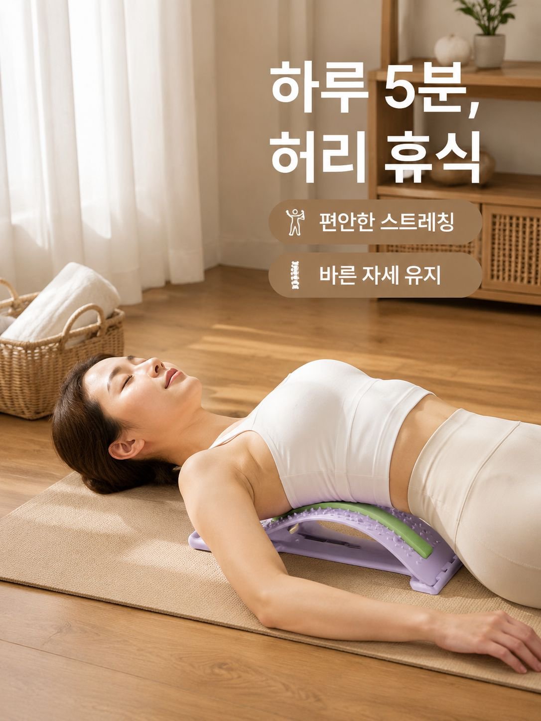 자기 요법 침술 마사지 허리 견인기