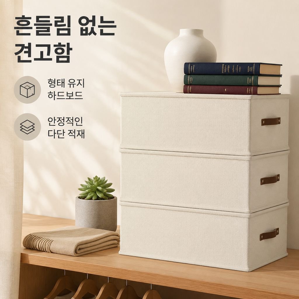옥스포드 천 대용량 의류 수납함