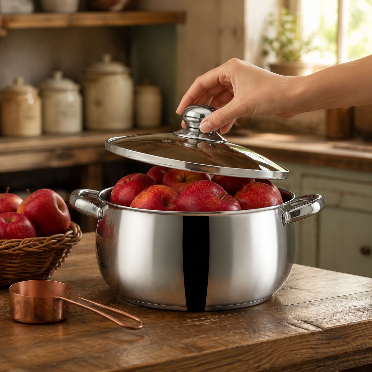 Bocal à fruits en acier inoxydable épaissi SL304