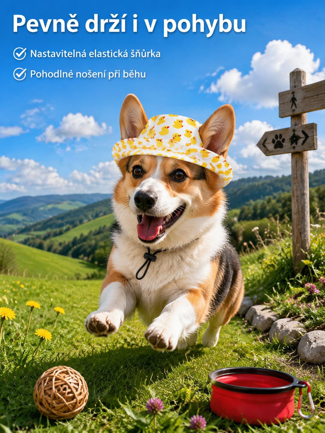 Mini kovbojský klobouk pro domácí mazlíčky