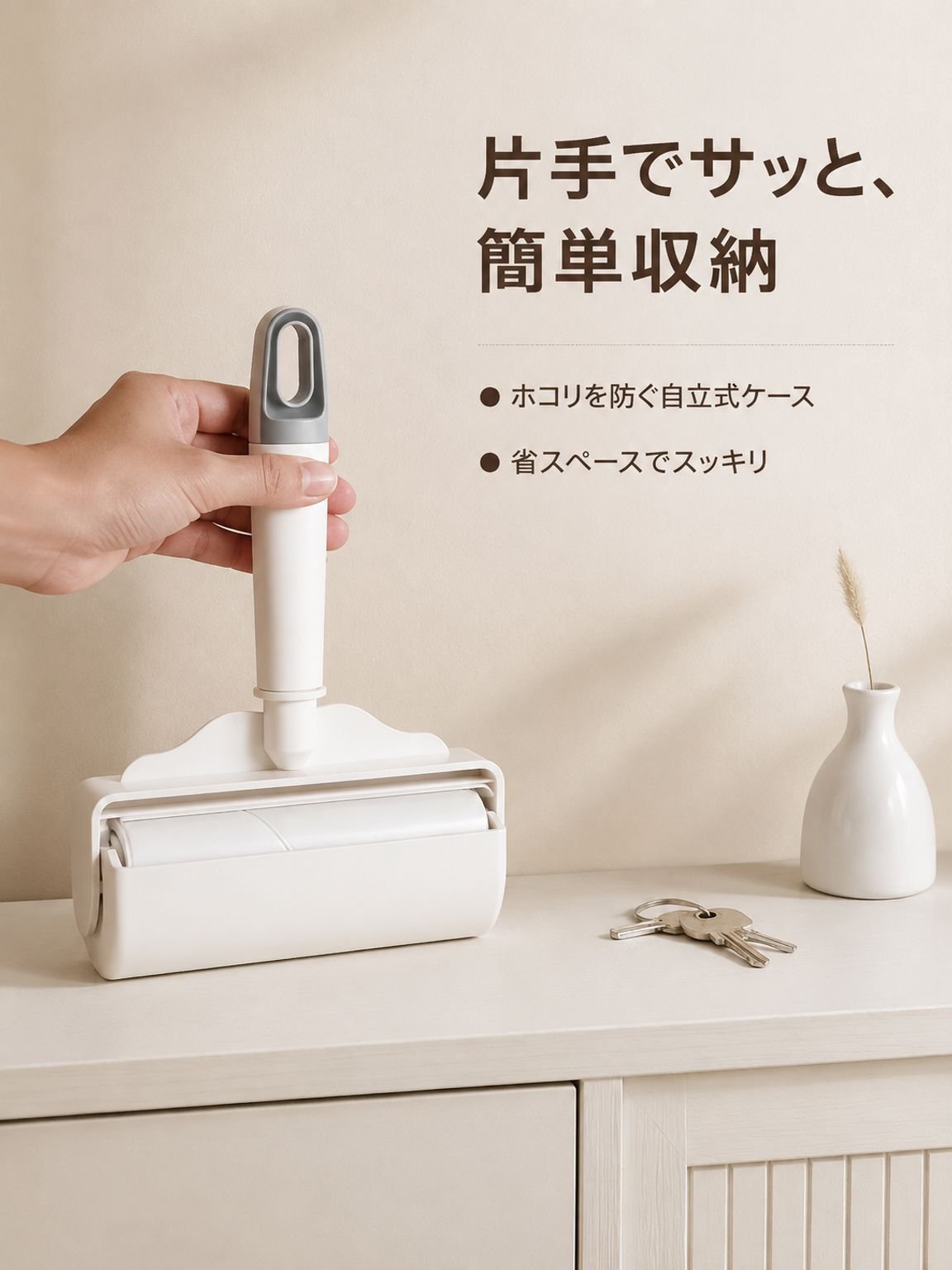 ちぎれるタイプの粘着ローラー