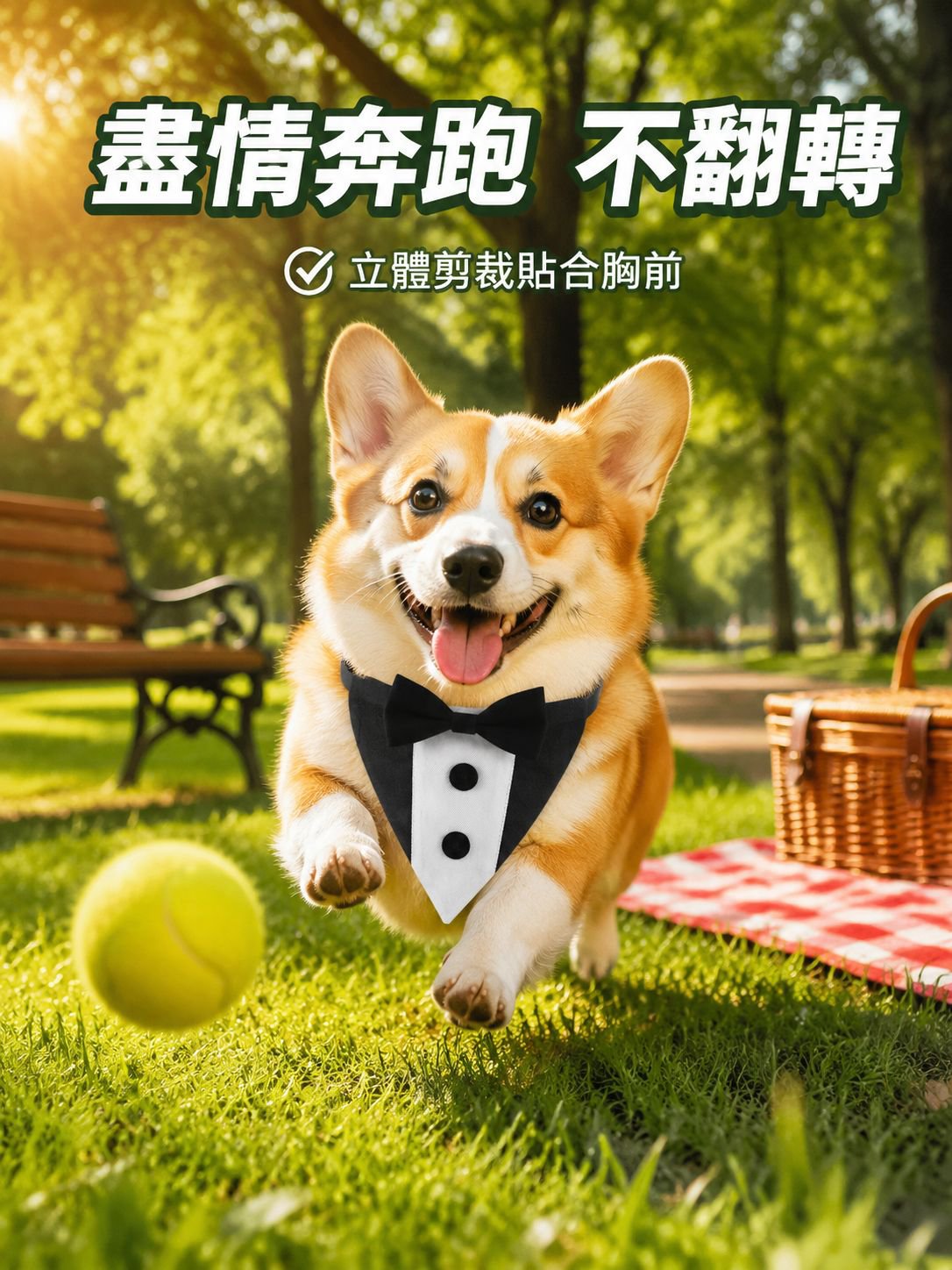 狗狗時尚領結三角巾
