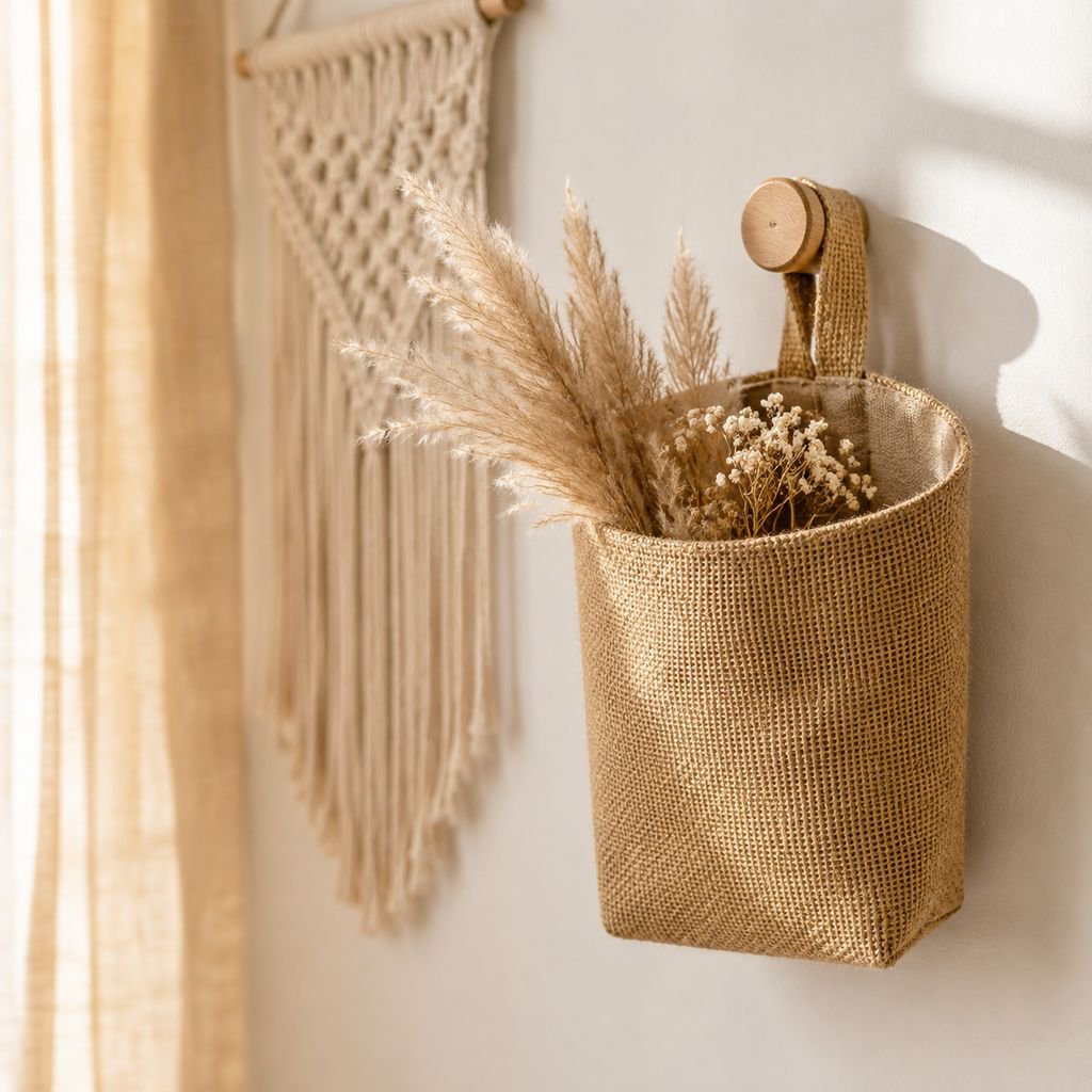 Jute Multi-purpose Wall Hanging Organizer