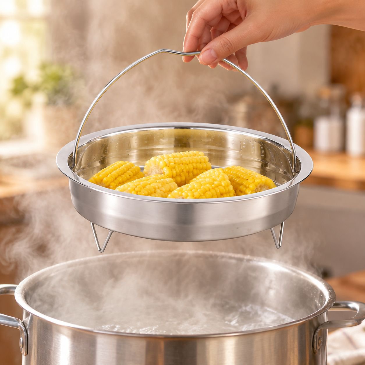 Premium 304 Stainless Steel Steamer Tray