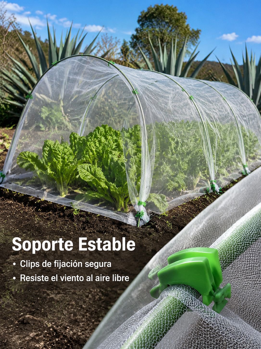 Soporte de invernadero de fibra de vidrio resistente a la oxidación