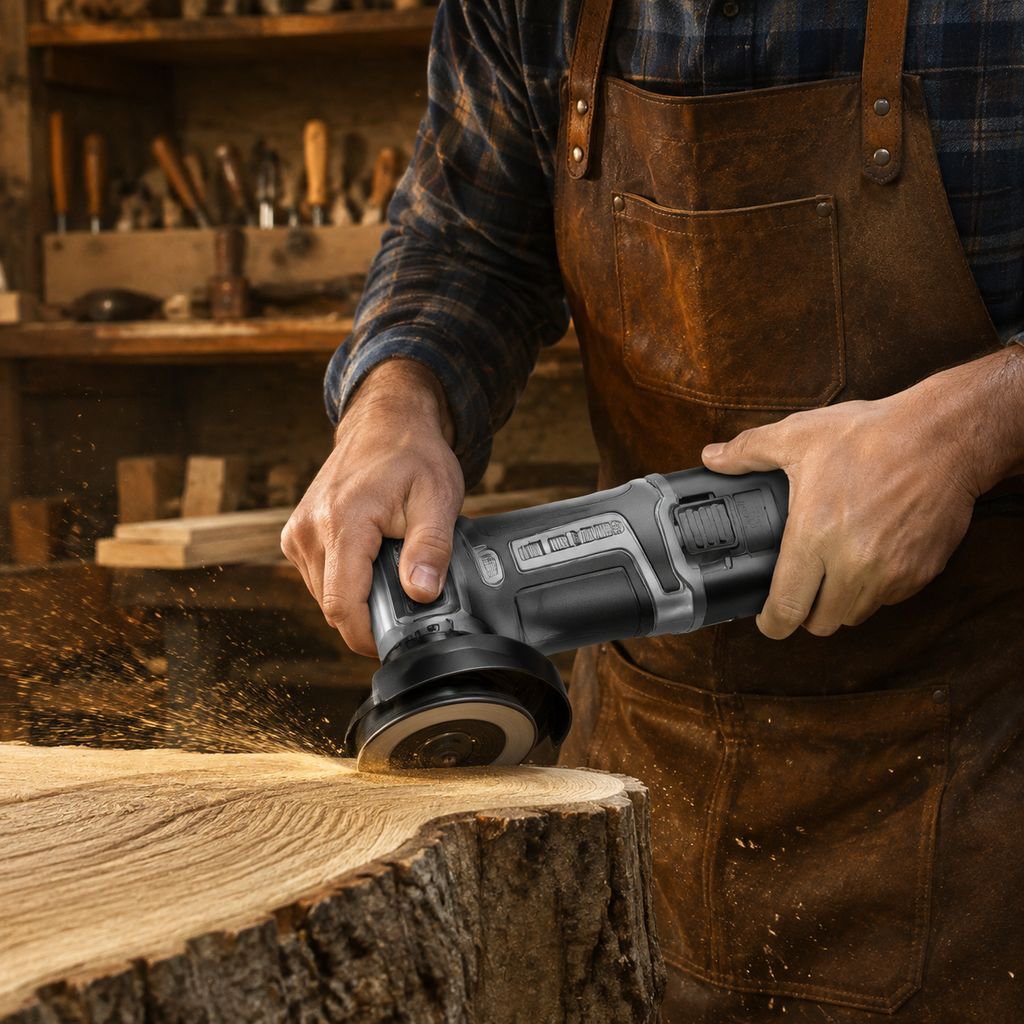 High-Efficiency Cordless Lithium Angle Grinder, Hardware Tool