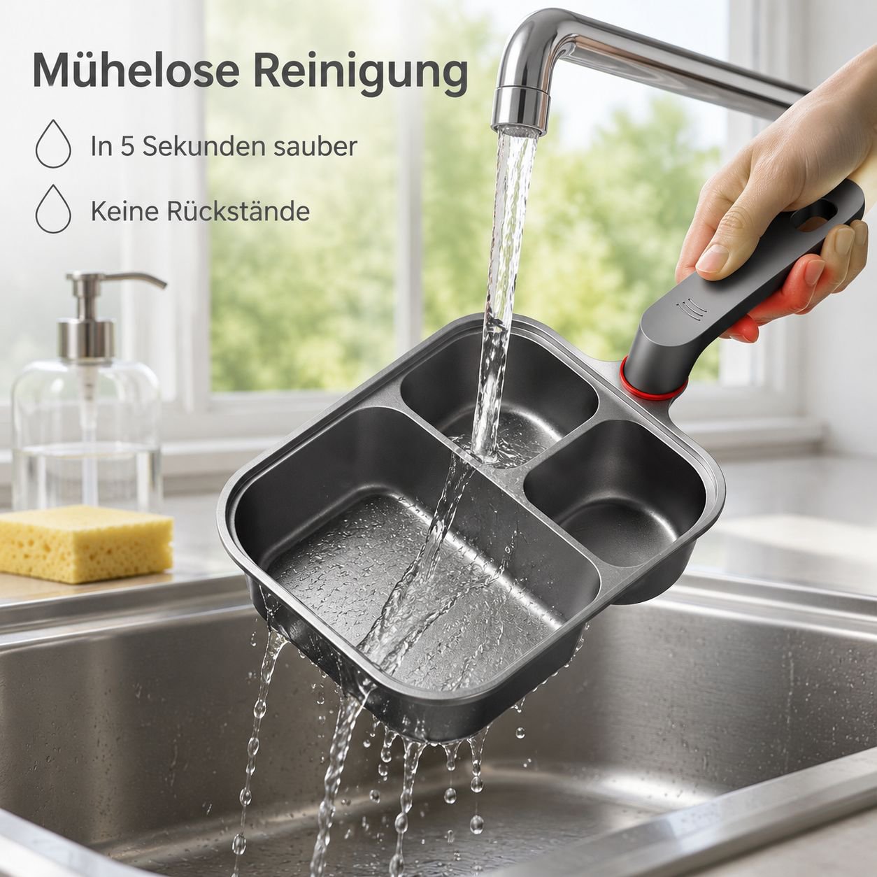 3-in-1 Frühstückskocher zum Braten von Eiern