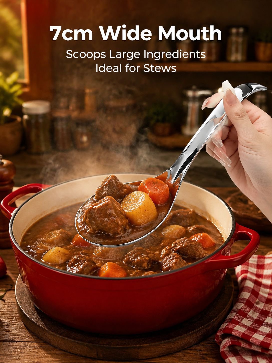 Extra Deep Large Soup Spoon