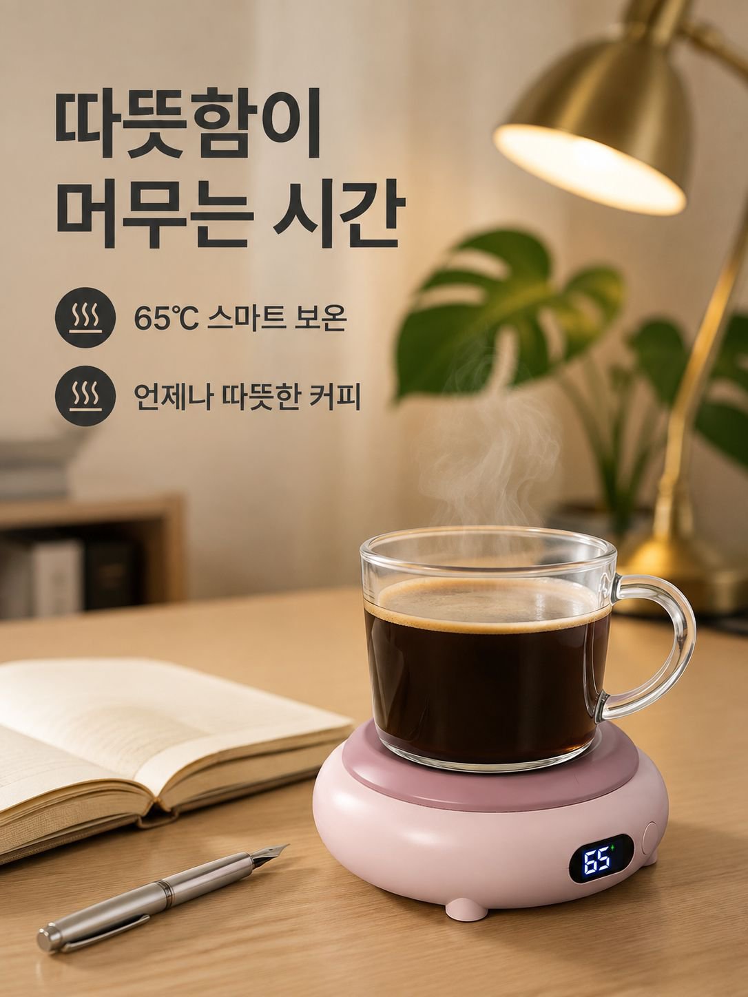 다기능 스마트 가열 보온 컵받침
