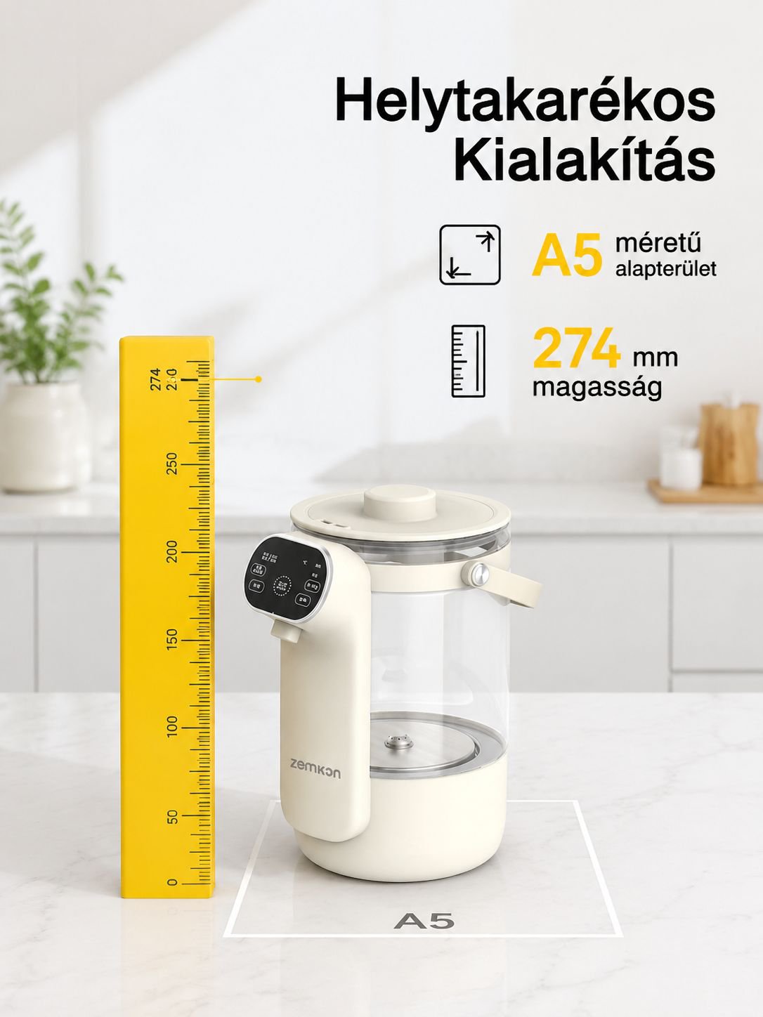 Háztartási állandó hőmérsékletű, közvetlen ivóvízforraló