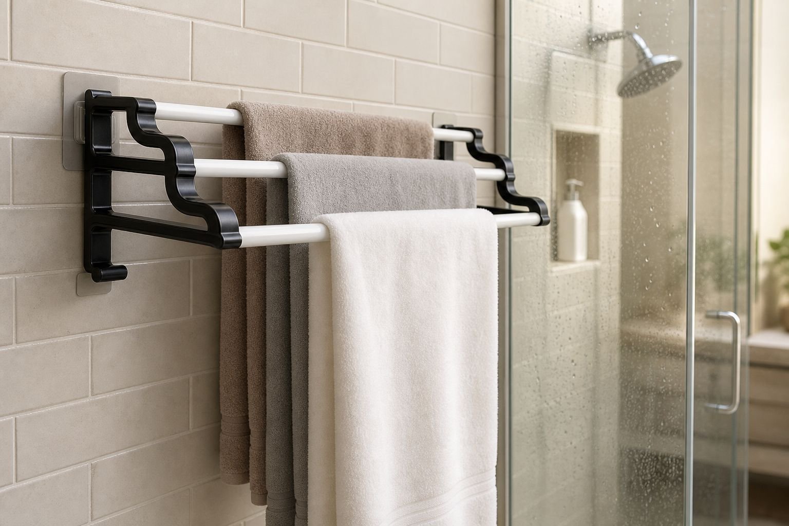 Multi-functional Bathroom Hanging Organizer Rod
