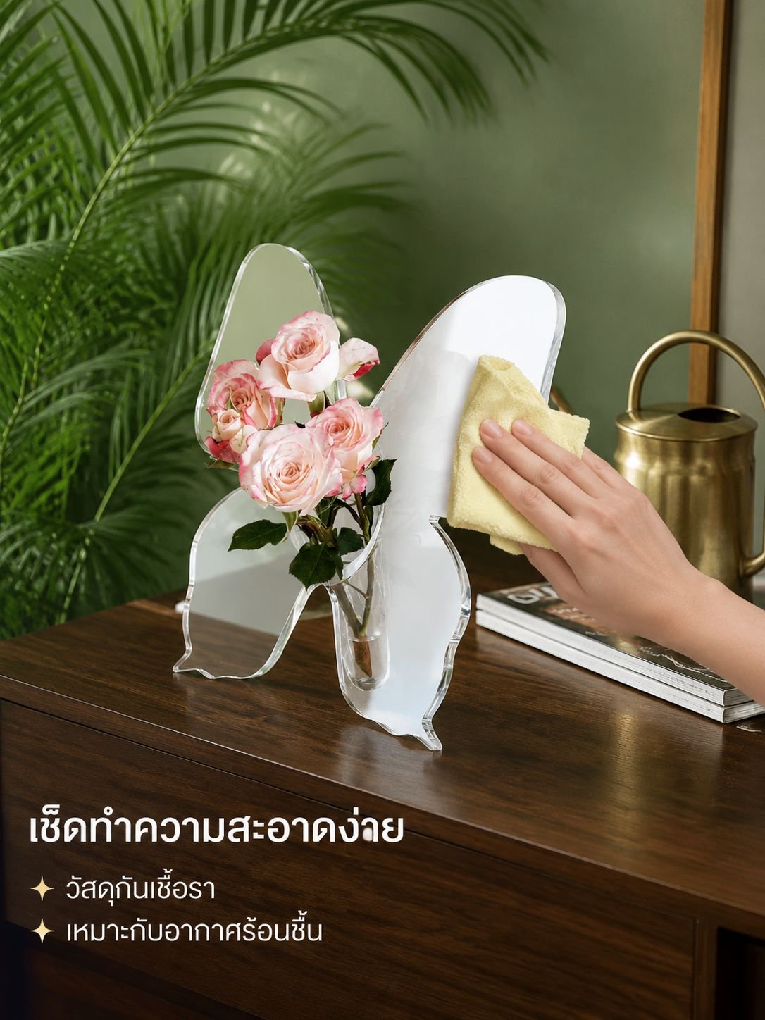 ขวดใส่ดอกไม้ปลูกน้ำ