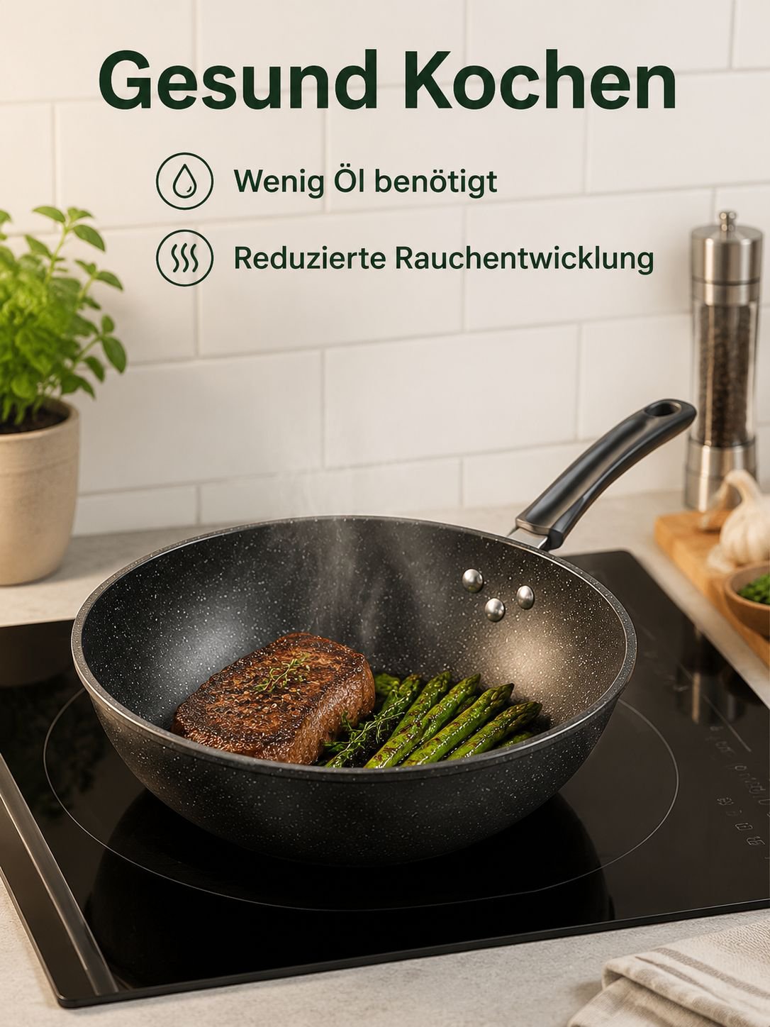 Langlebiger Maifan-Steinwok für den Hausgebrauch