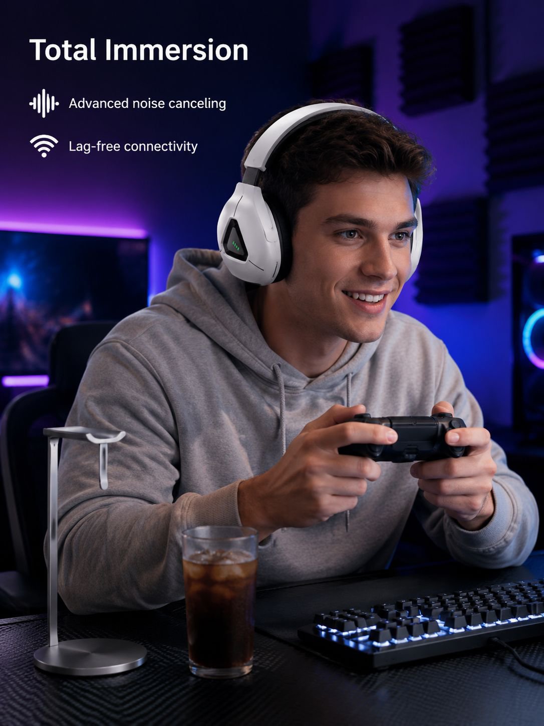 Gaming Bluetooth Ultra Long Life Noise Canceling Headset