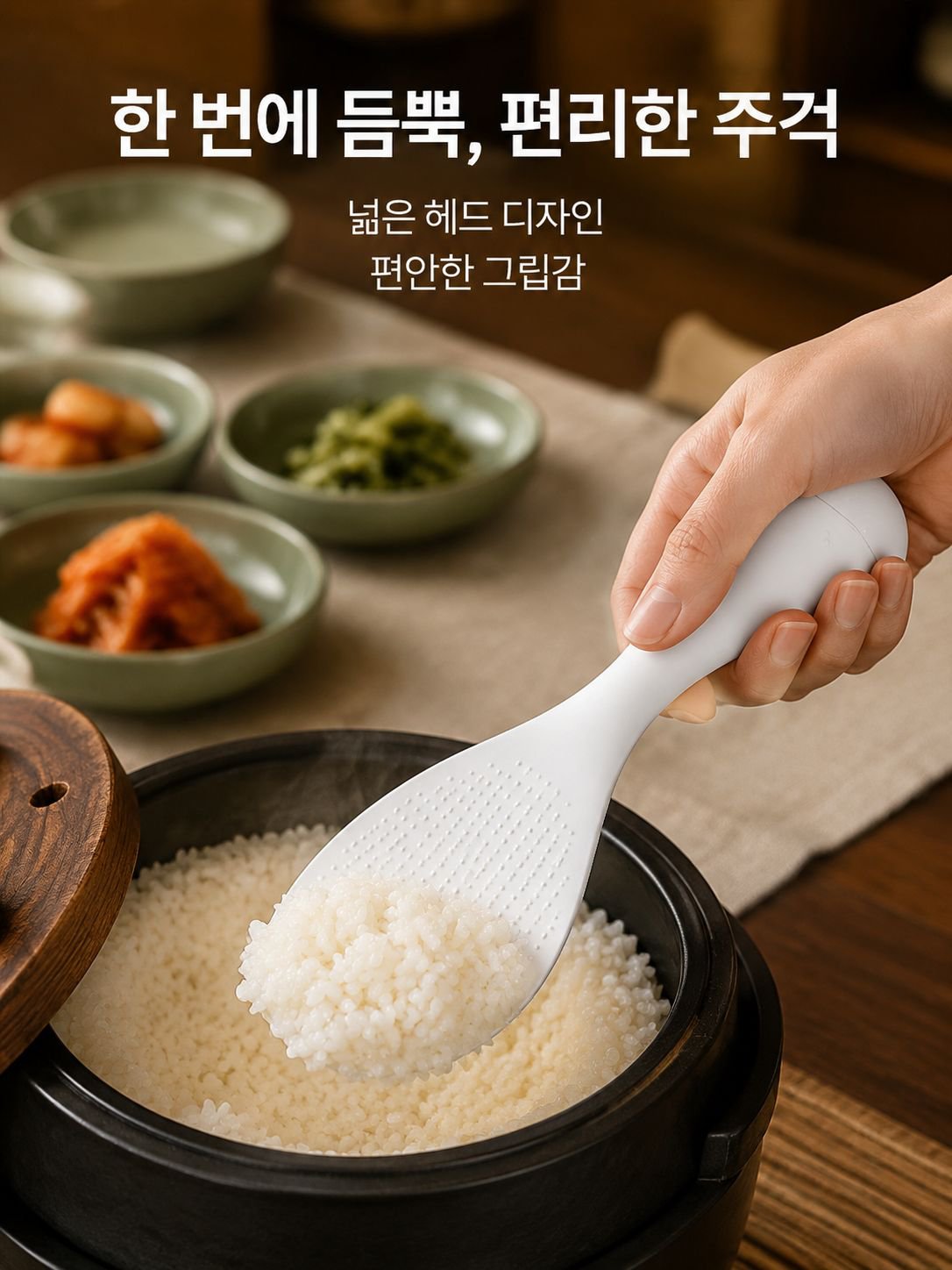 스탠드형 논스틱 밥주걱 주방용