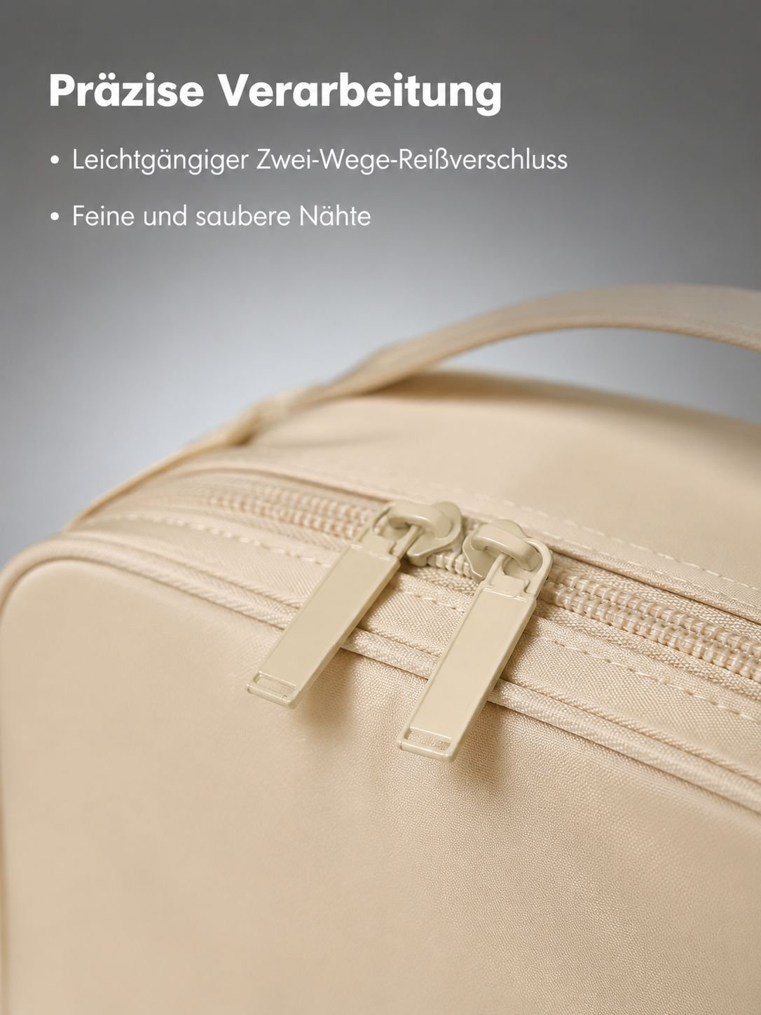 Große wasserdichte Kosmetiktasche für Damen – tragbare Kulturtasche mit viel Stauraum