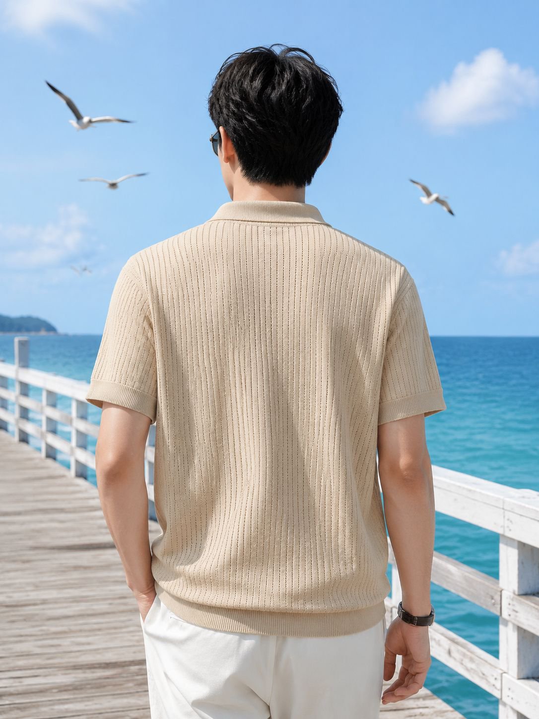 Polo homme confortable et léger pour l'été