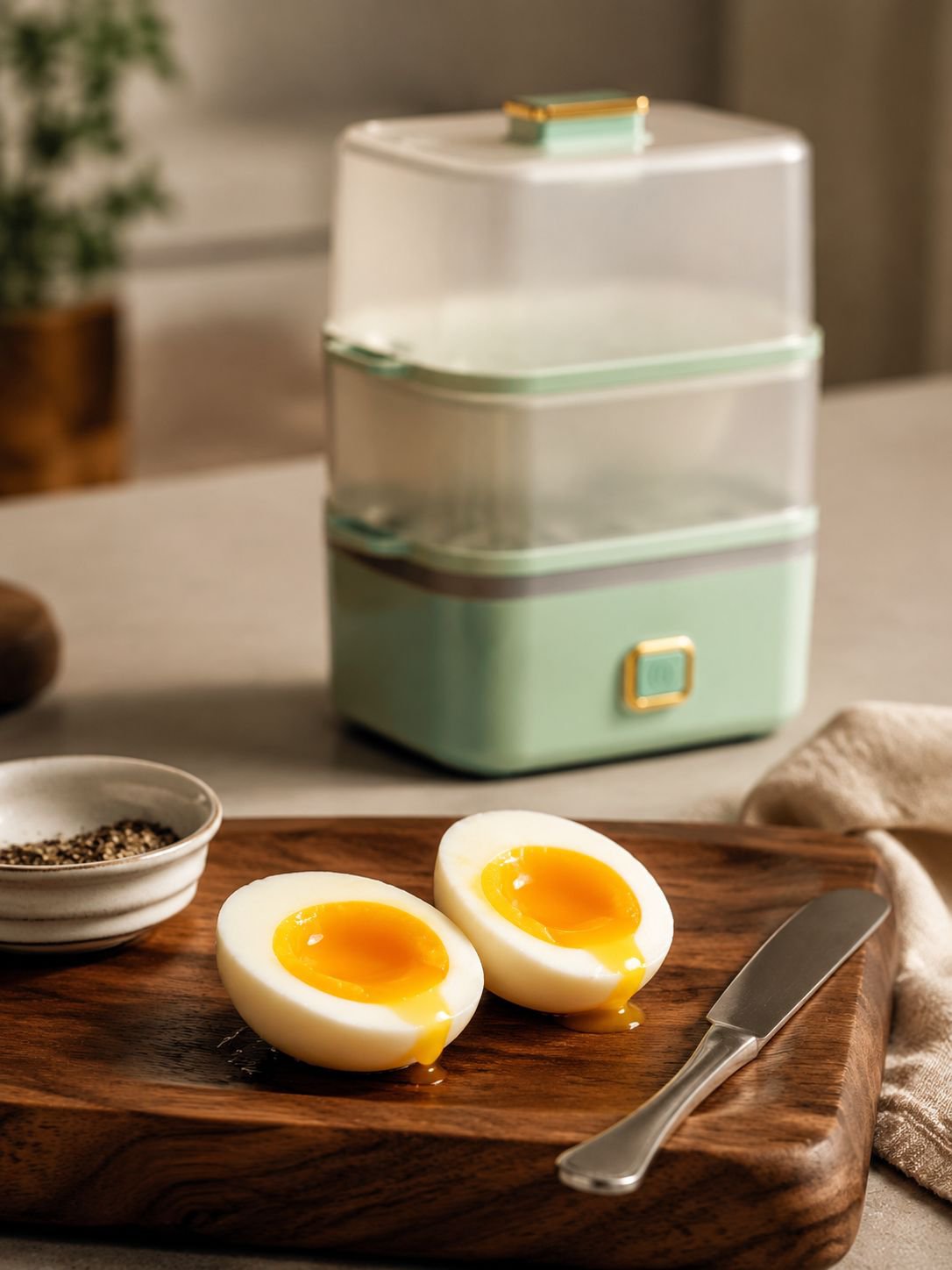 Electrodoméstico pequeño para preparar desayunos saludables