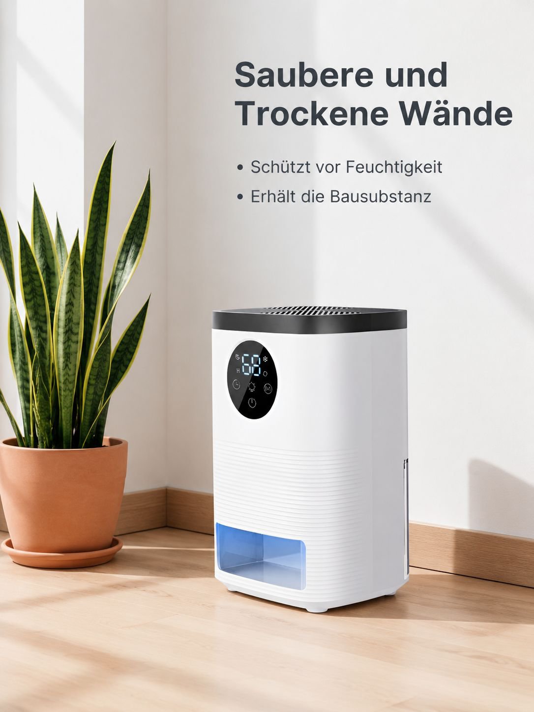 Moderner Luftentfeuchter in elegantem Design