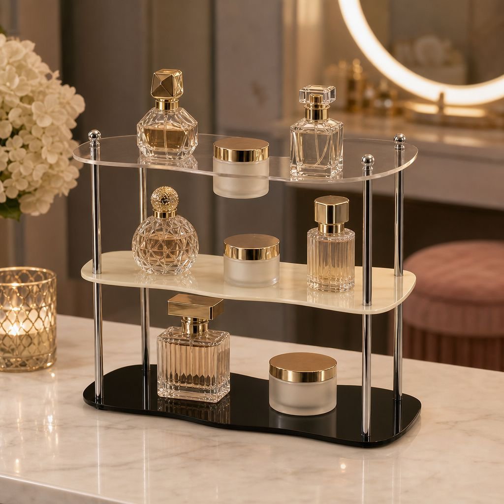 High-Value Detachable Water Cup Storage Rack, Acrylic Perfume & Figure Display Stand