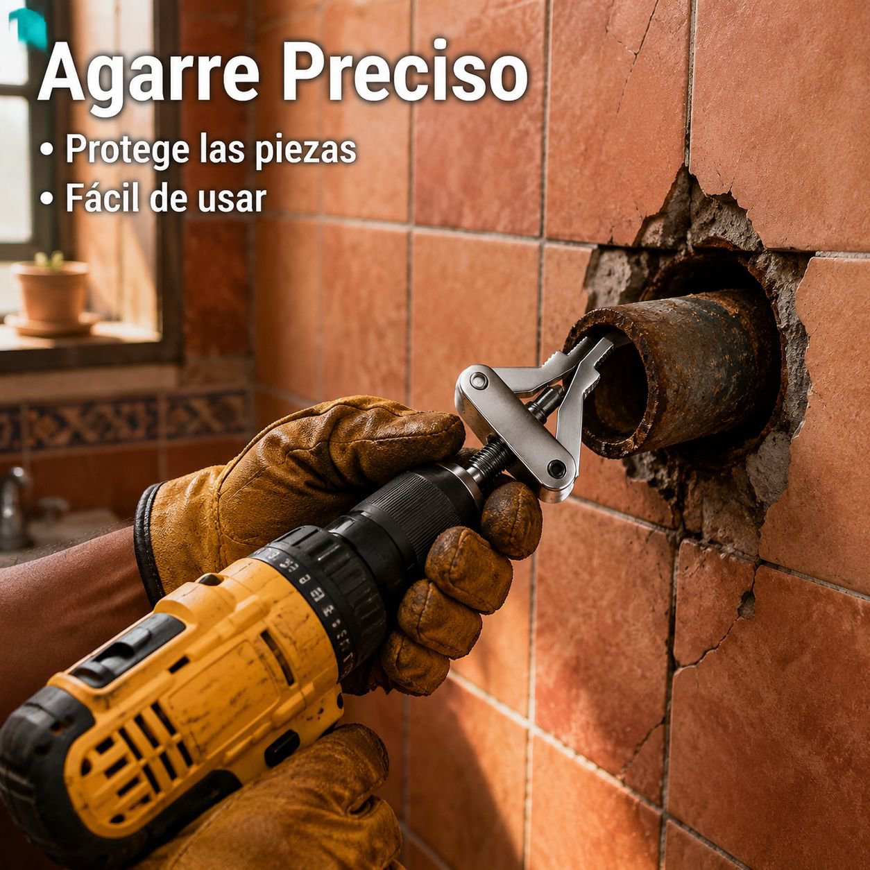 Extractor de cables y tubos rotos