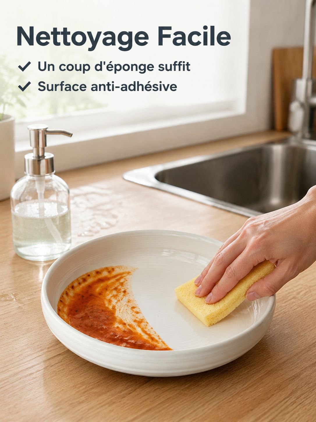 Assiette élégante pour présenter des fruits frais