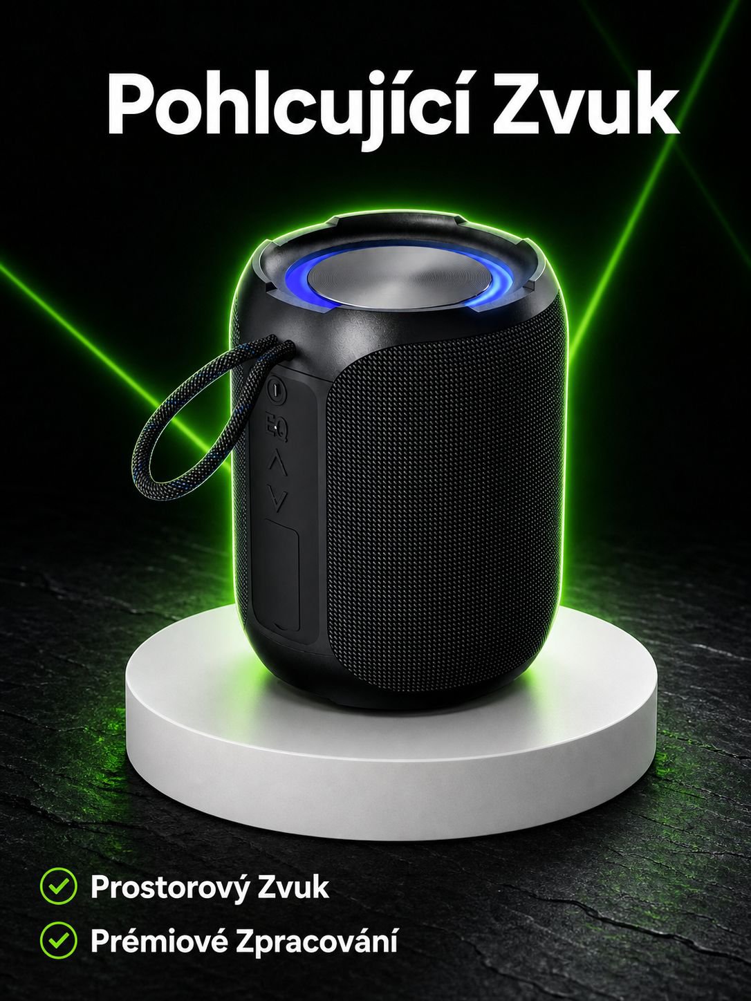 Přenosný vysoce kvalitní vodotěsný Bluetooth reproduktor