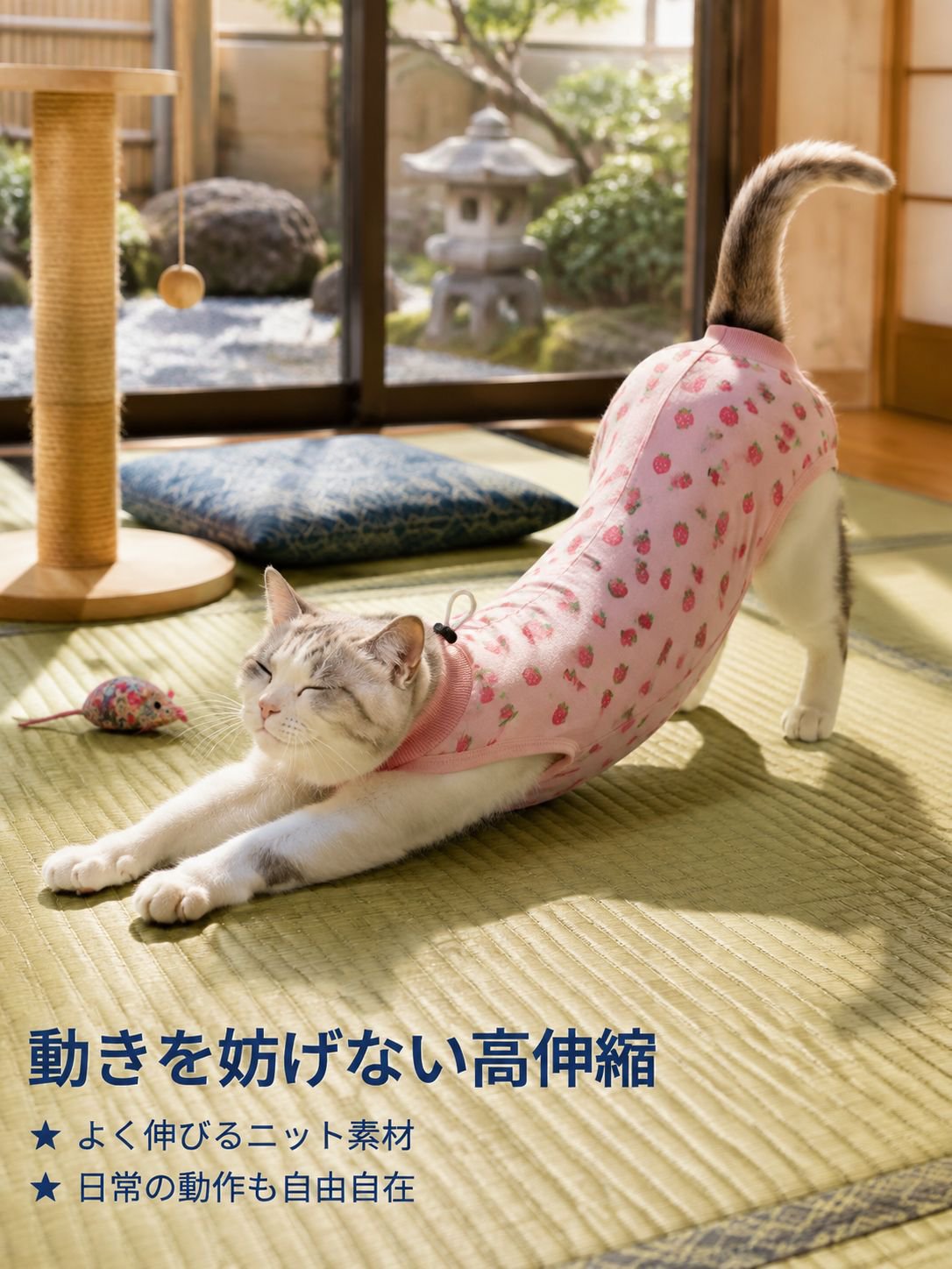 ペット避妊手術後舐め防止服
