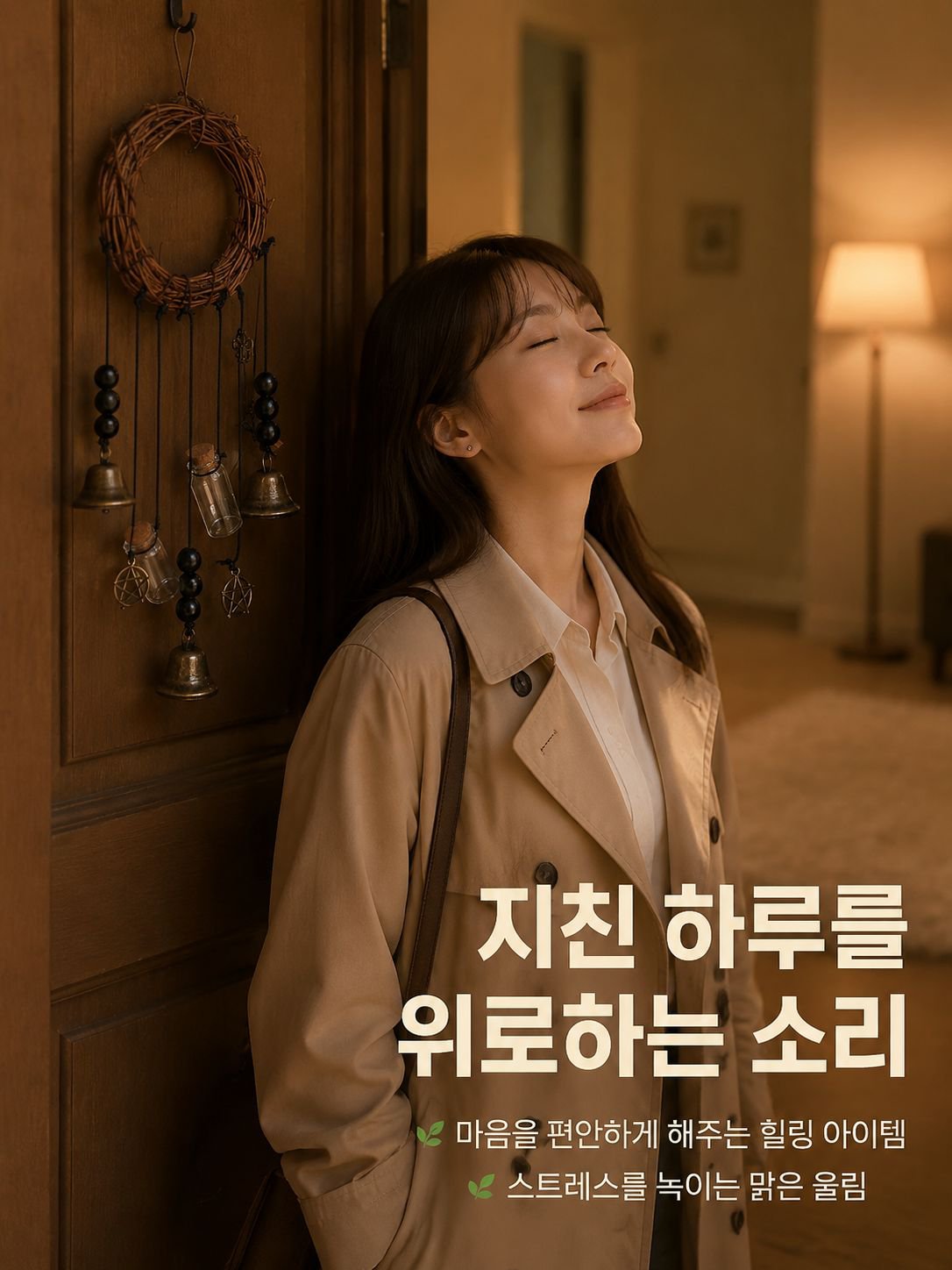 축복을 담은 걸이형 풍경