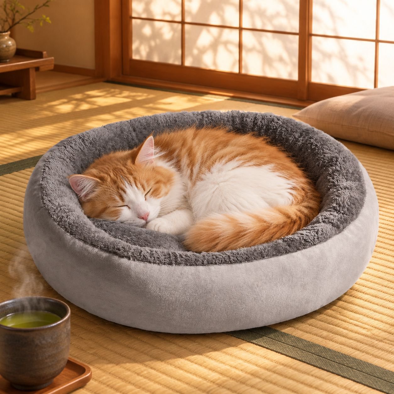 取り外し洗濯可能な冬用猫ハウス全体写真