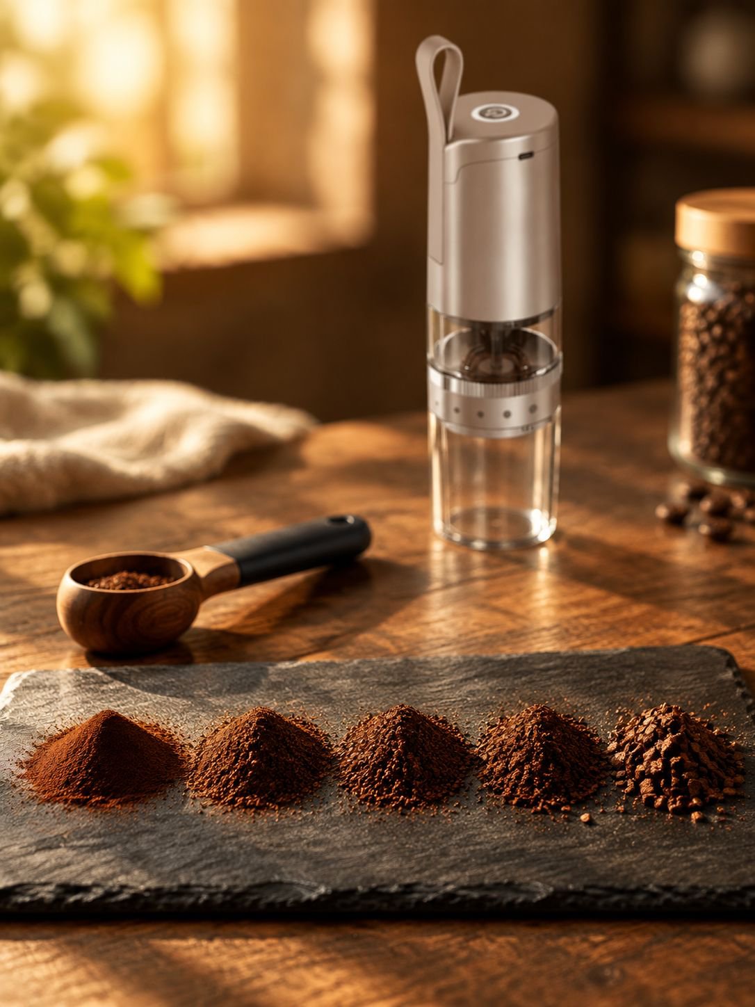 Tragbare Kaffeemühle Automatische Mini-Mühle für Haus und Büro